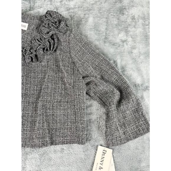 Danny & Nicole Women's Gray Tweed Dress & Matching Jacket Set Size 14P NWT - Picture 11 of 13